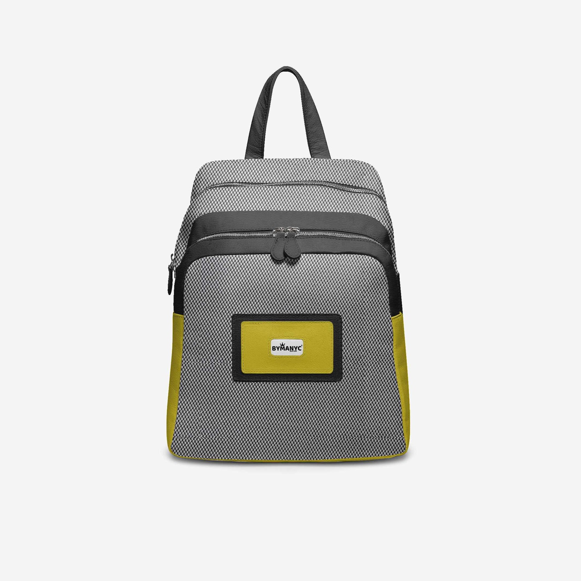 Black & Yellow Vegan Backpack BYMANYC ® New York – Italy Made by BYMANYC ® New York