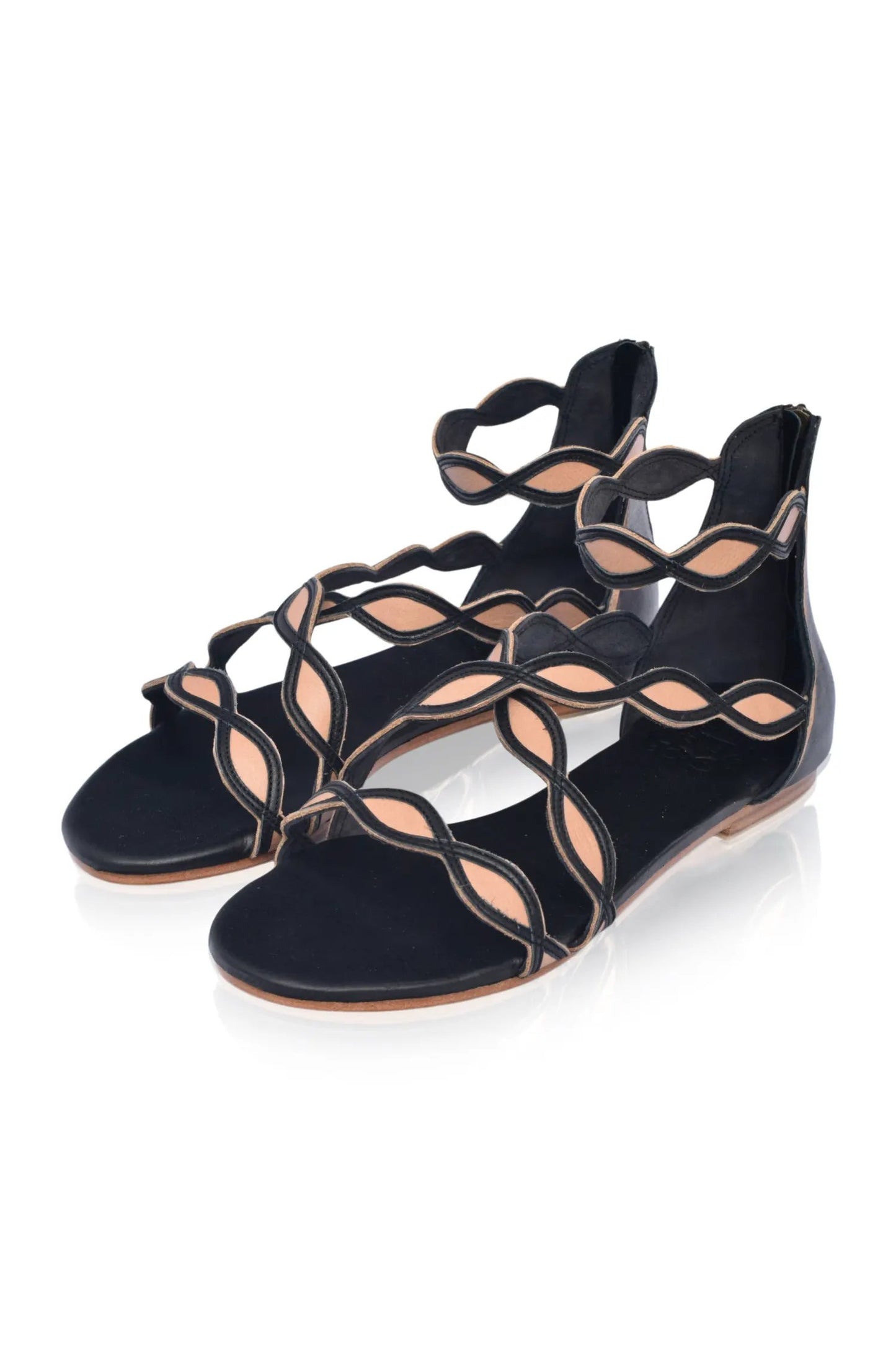 Blossom Leather Sandals by ELF