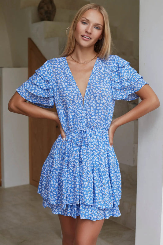 Bonfire Layered Frill Dress (Sale) by ELF