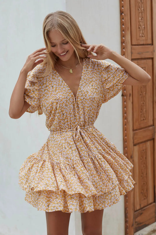 Bonfire Layered Frill Dress (Sale) by ELF
