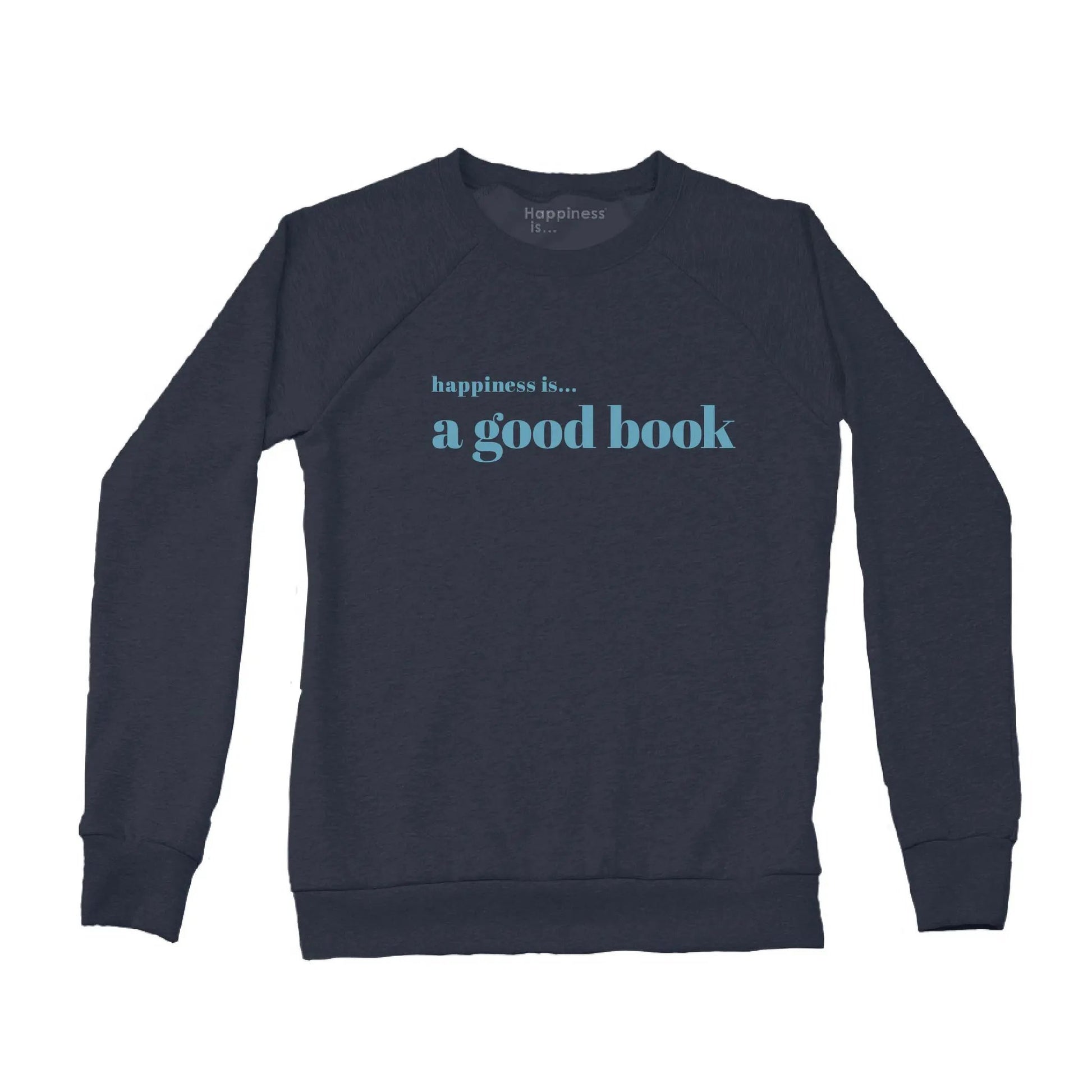Women's Good Book Crew Sweatshirt, True Navy by Books and Reading