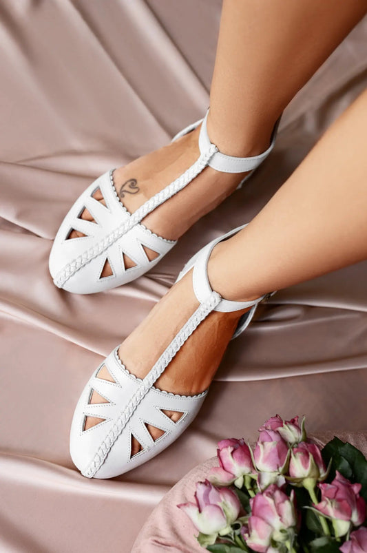 Bounty T-strap Leather Sandals by ELF