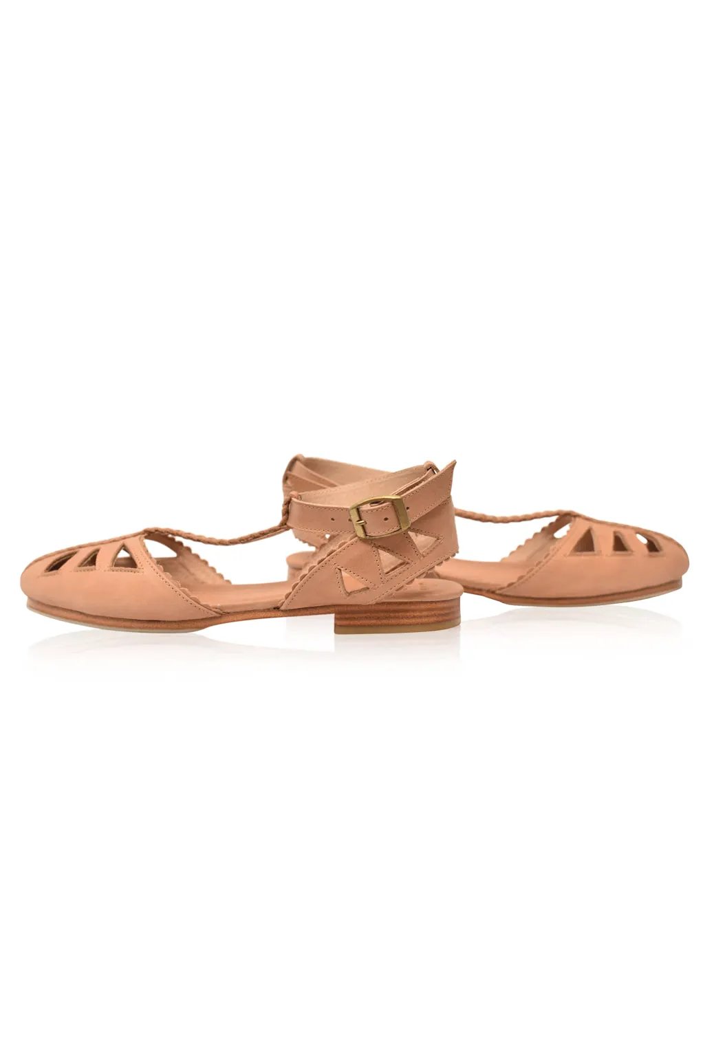 Bounty T-strap Leather Sandals by ELF