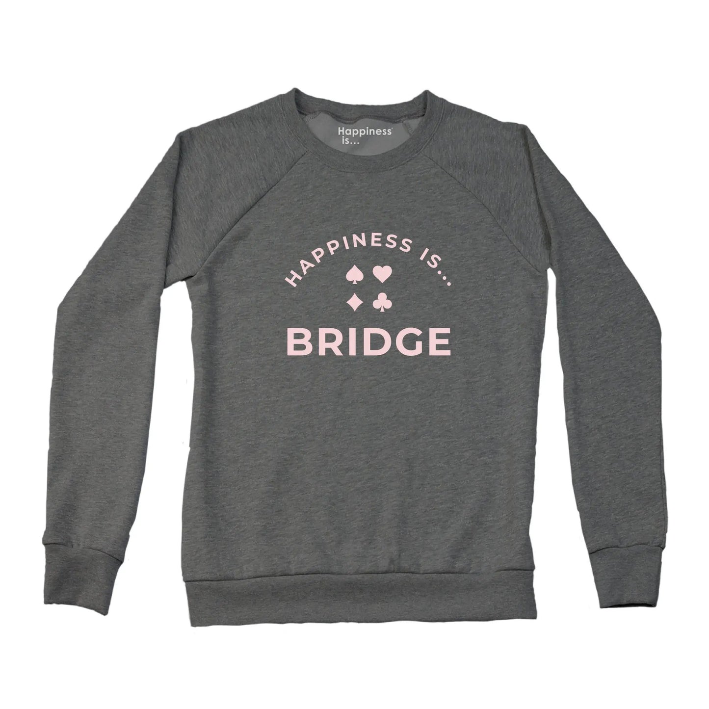 Women's Bridge Crew Sweatshirt, Charcoal by Games Night