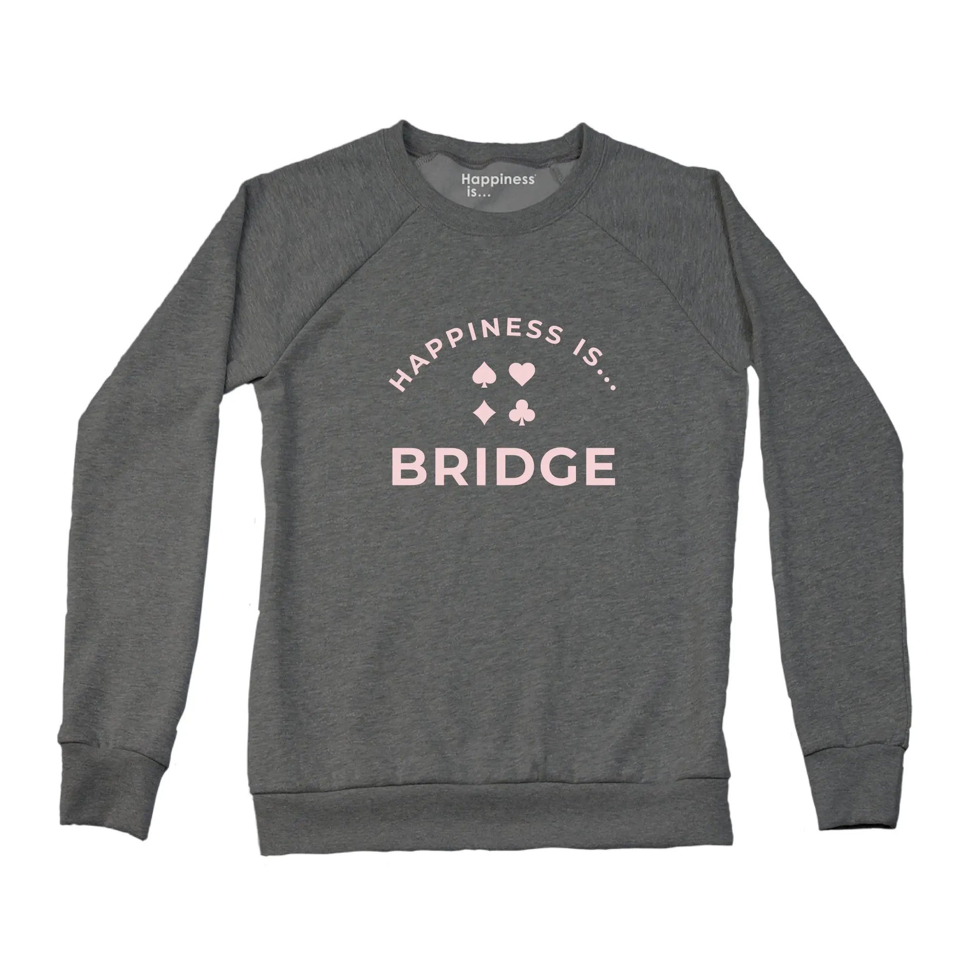 Women's Bridge Crew Sweatshirt, Charcoal by Games Night