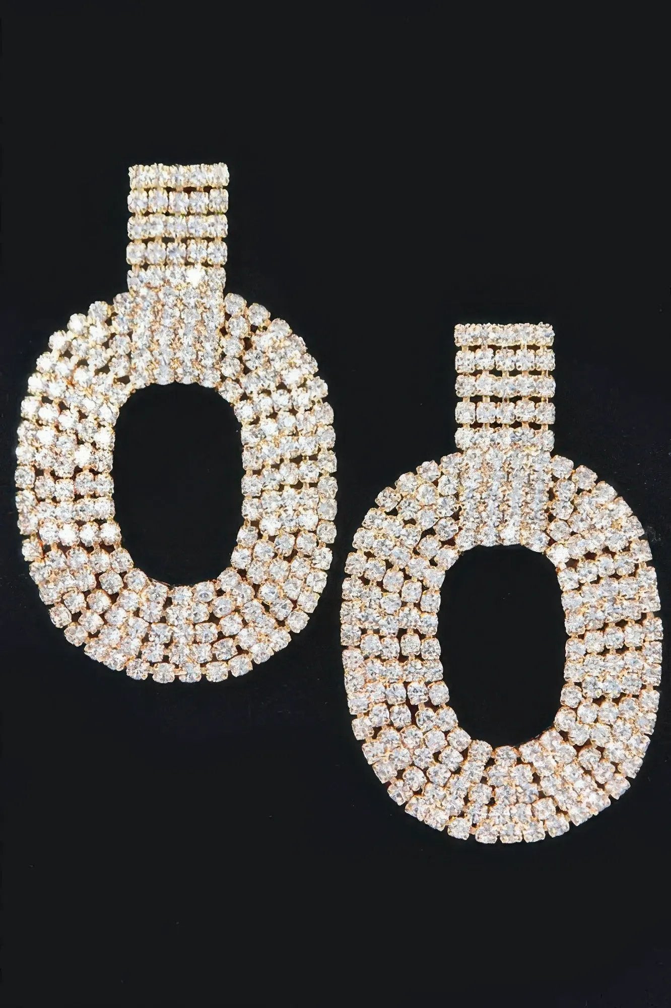 CHELSEA Elegant Rhinestone Drop Earrings: NYFW BYMANYC ® New York by BYMANYC ® New York
