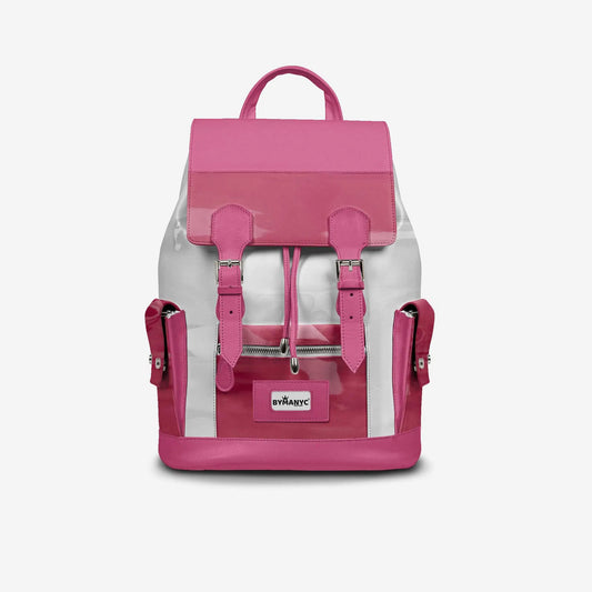 COUTURE Eco Backpack – Pink & White Edition | BYMANYC ® New York by BYMANYC ® New York