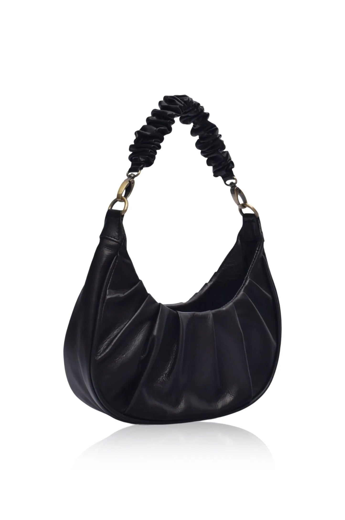Camille Ruched Leather Bag by ELF