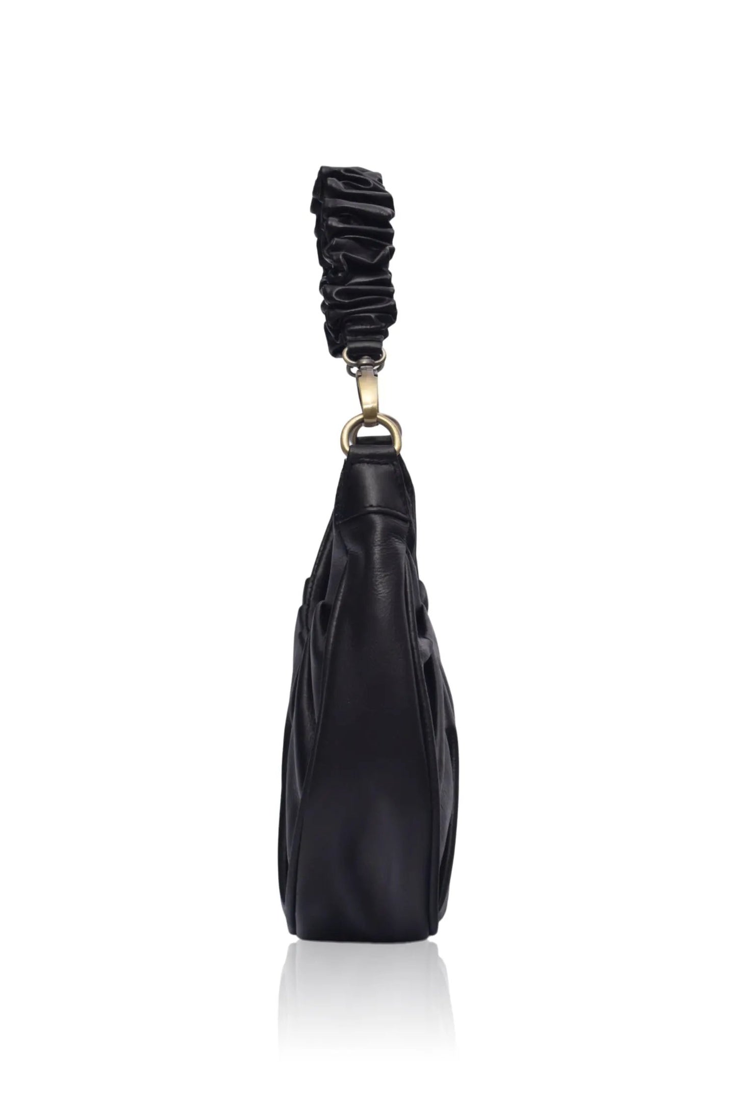 Camille Ruched Leather Bag by ELF