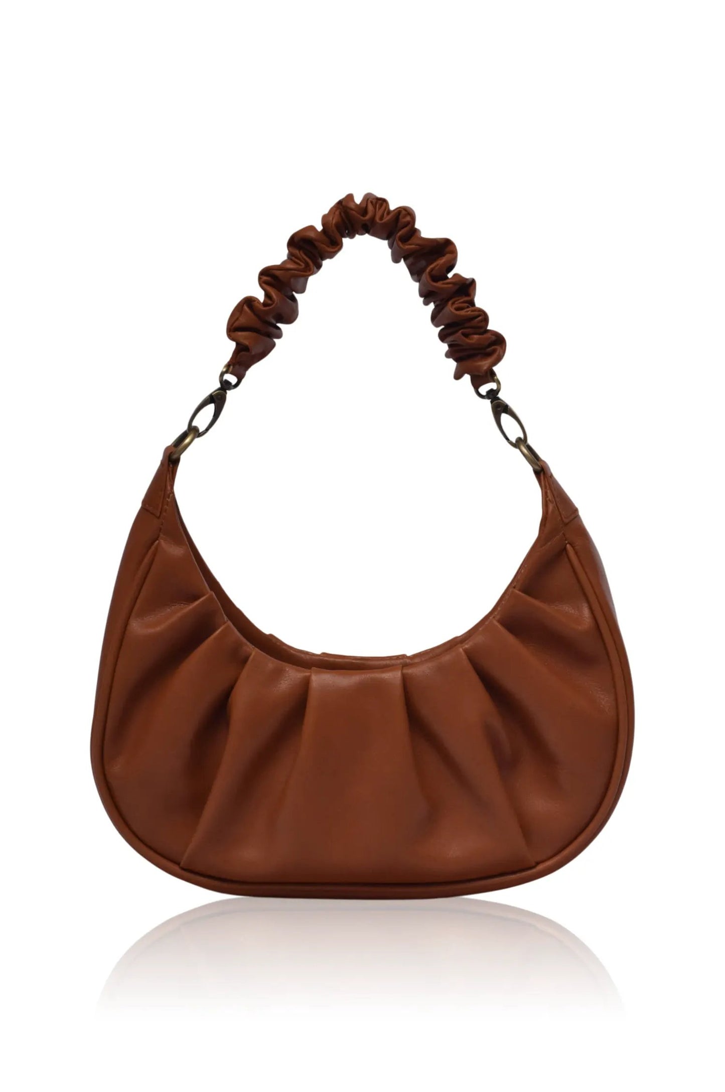 Camille Ruched Leather Bag by ELF