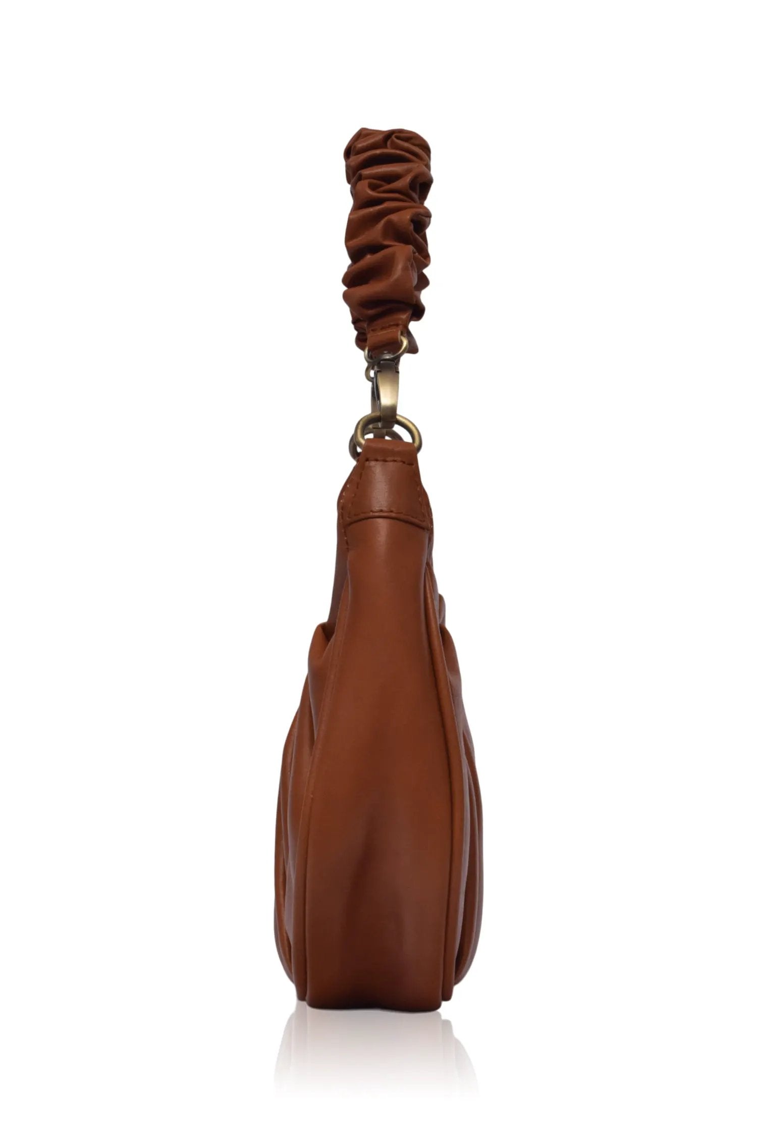 Camille Ruched Leather Bag by ELF