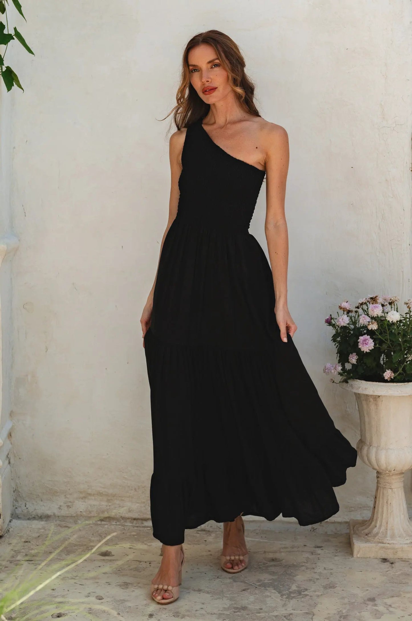 Cassandra One Shoulder Maxi Dress by Partner Label