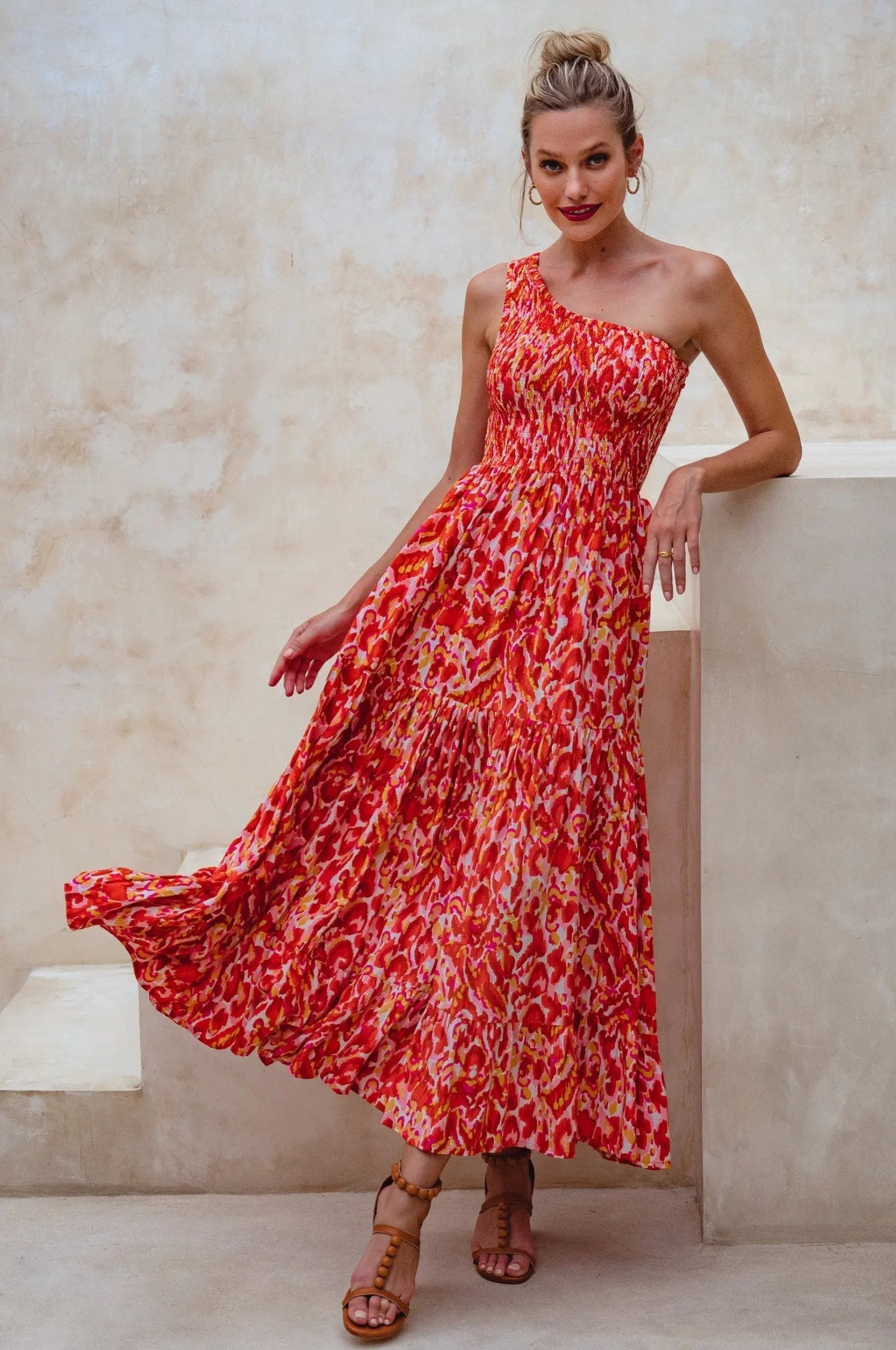 Cassandra One Shoulder Maxi Dress by Partner Label