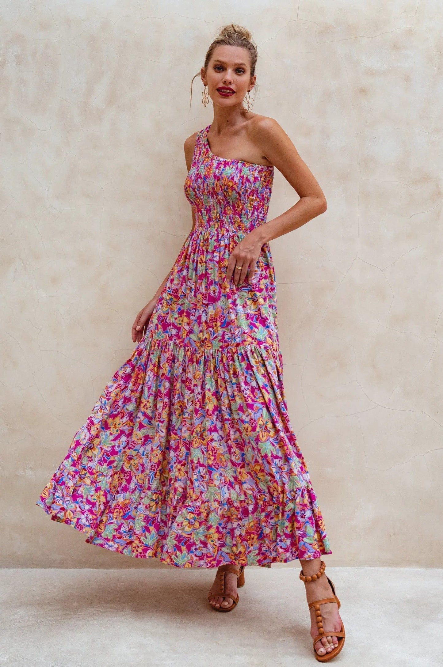 Cassandra One Shoulder Maxi Dress by Partner Label