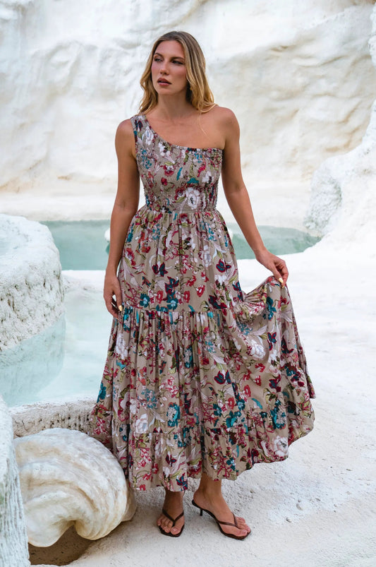 Cassandra One Shoulder Maxi Dress by ELF