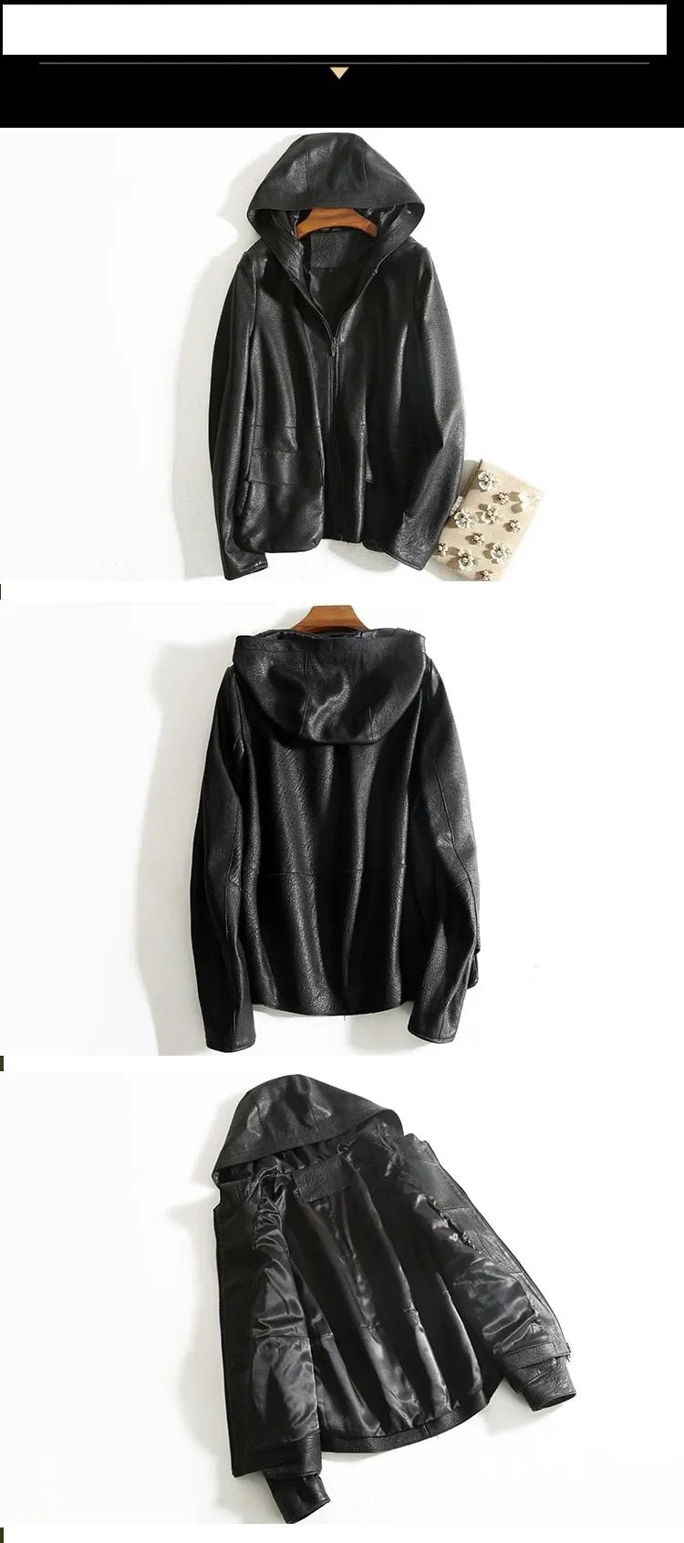 Casual Genuine Womens Leather Coat by Inland Leather Co.