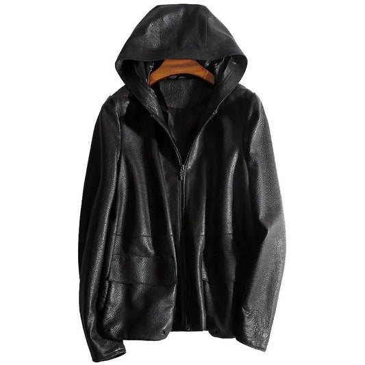 Casual Genuine Womens Leather Coat by Inland Leather Co.