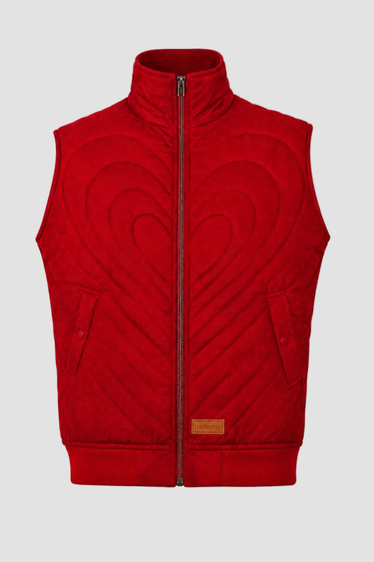 Quilted Heart Vest by Hideout