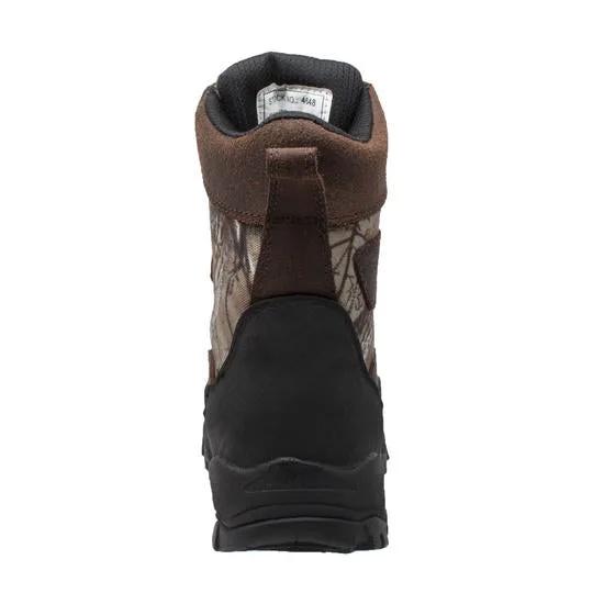 Children's 8" Camo Dark Brown Leather Boots by AdTec
