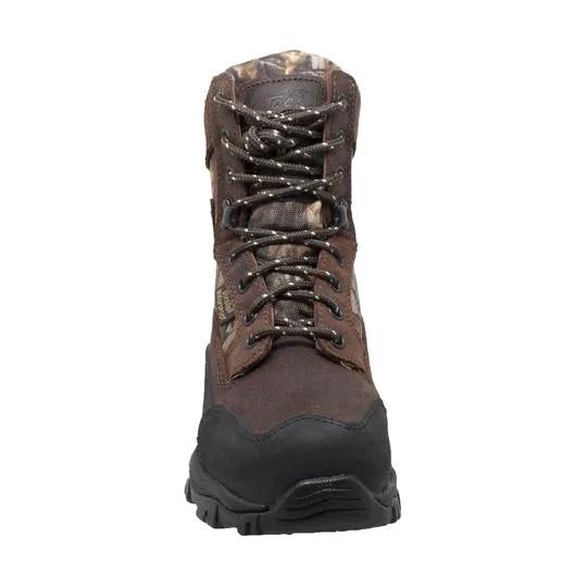 Children's 8" Camo Dark Brown Leather Boots by AdTec