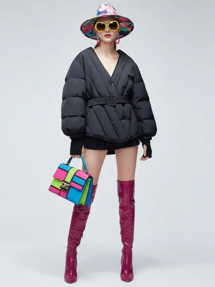 Classic Crossed Puffer Jacket SUTTON PLACE BYMANYC ® New York by BYMANYC ® New York