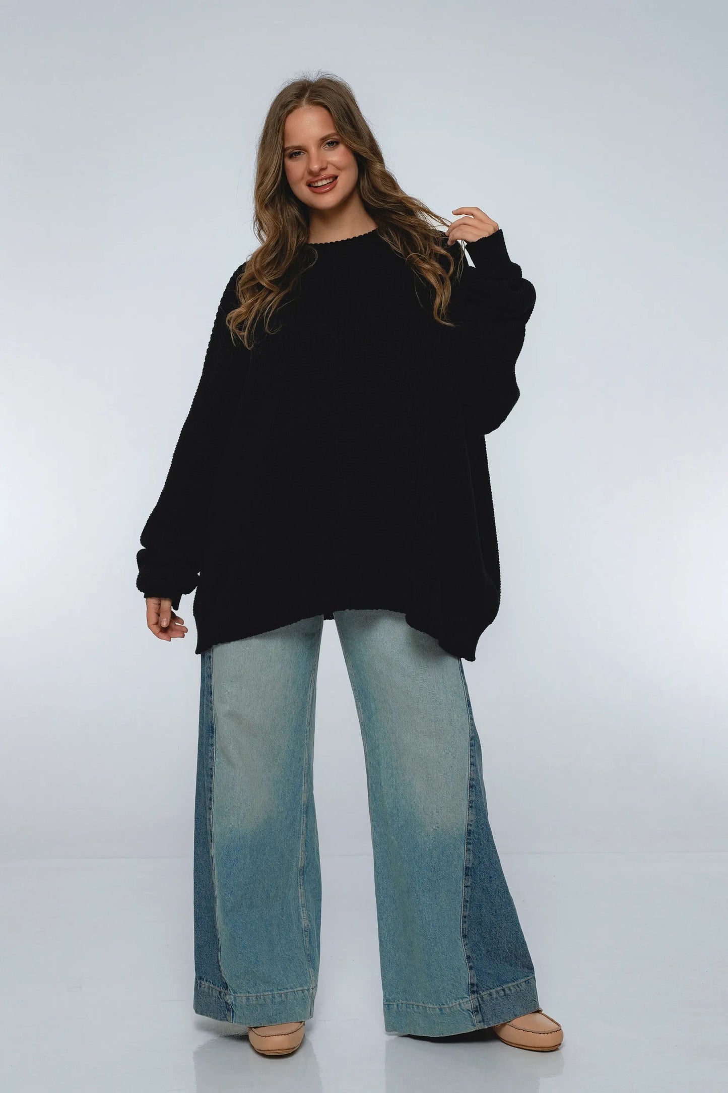 Cloud Nine Long Sleeve Cotton Sweater by ELF
