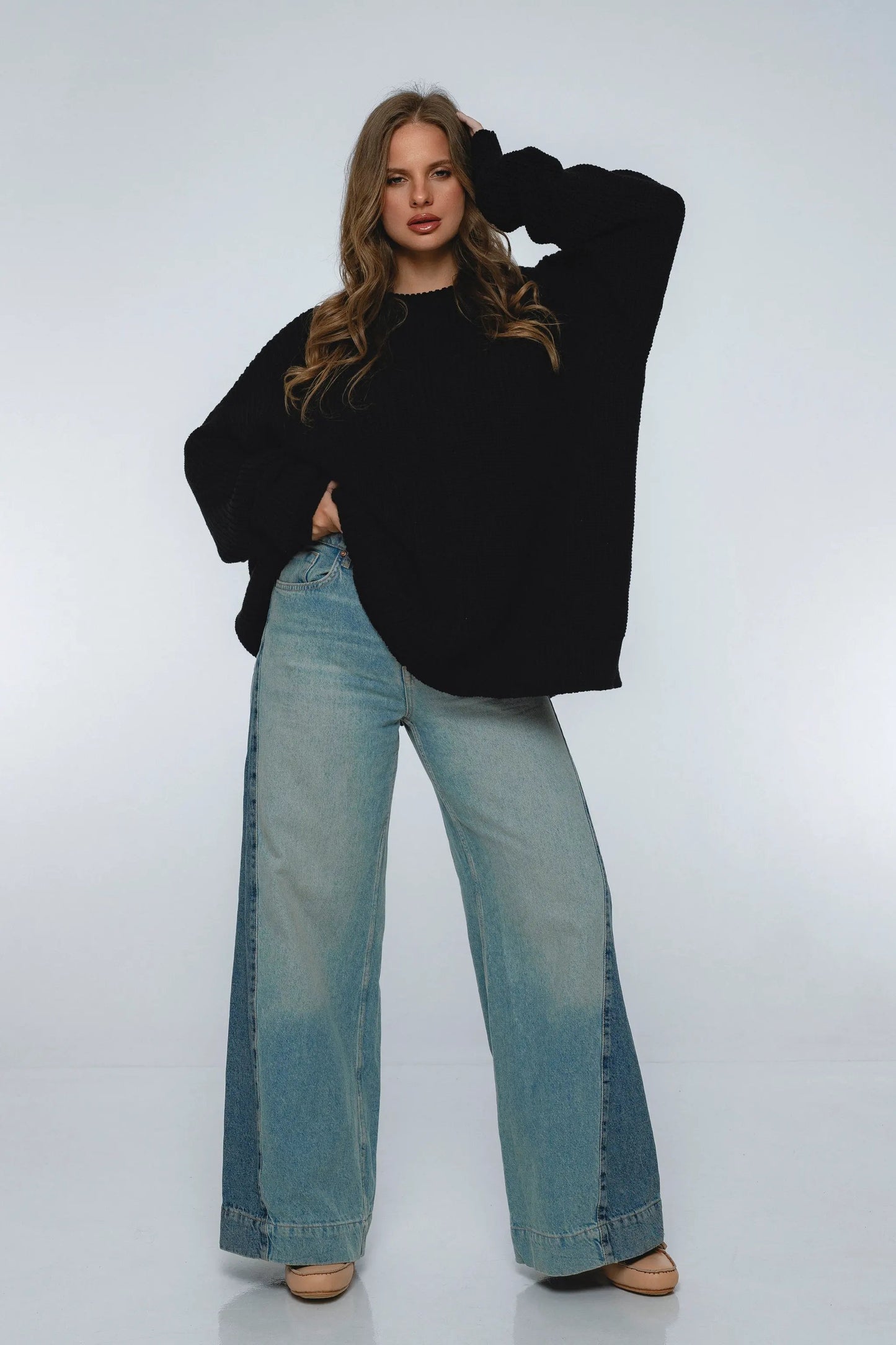 Cloud Nine Long Sleeve Cotton Sweater by ELF
