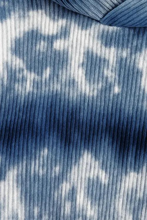 Cloud Pattern Cropped Pull Over Hoodie by Hideout