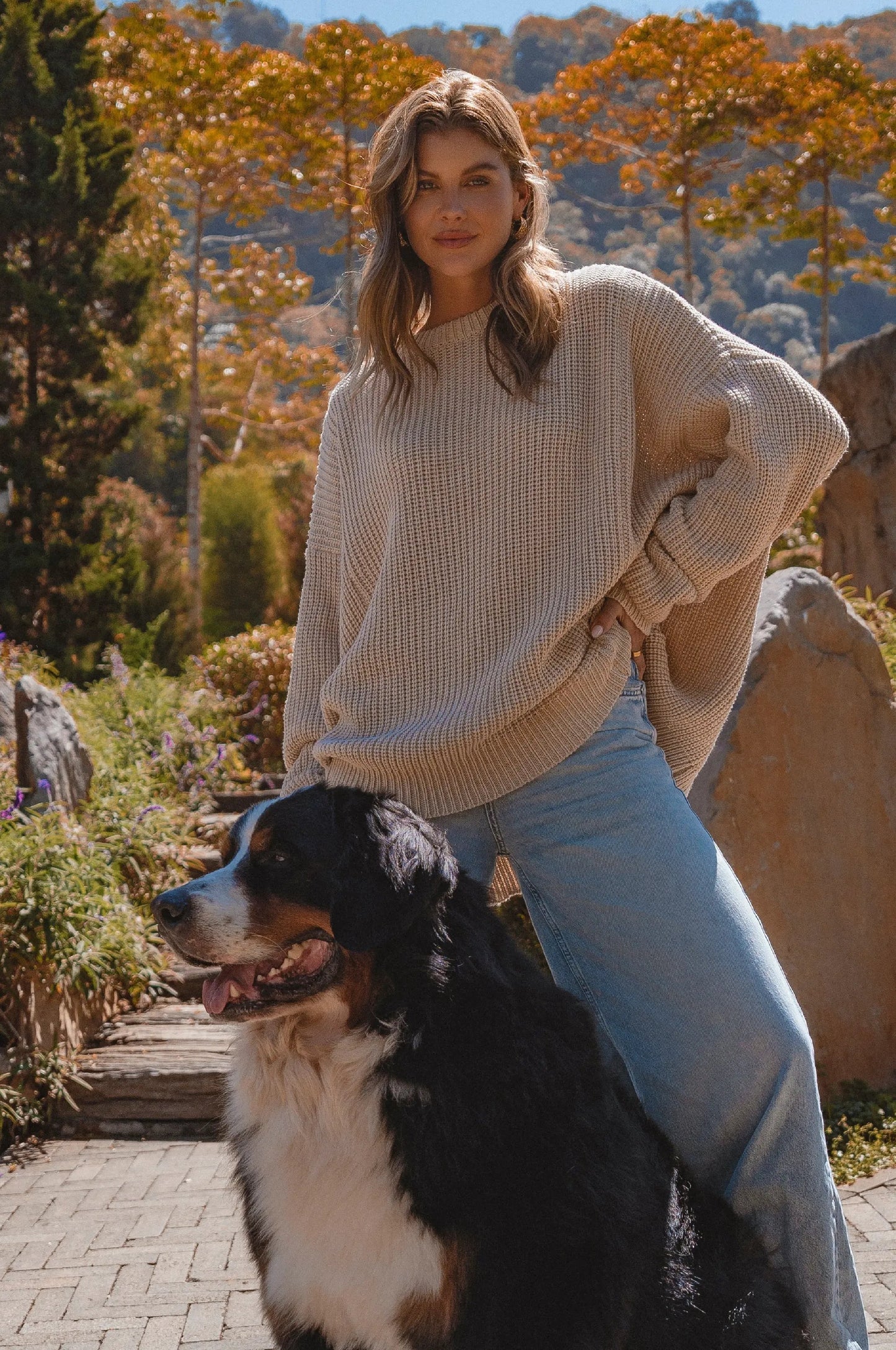 Cloud Nine Long Sleeve Cotton Sweater by ELF