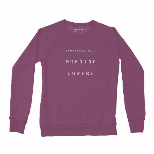 Women's Coffee Crew Sweatshirt, Plum by Coffee