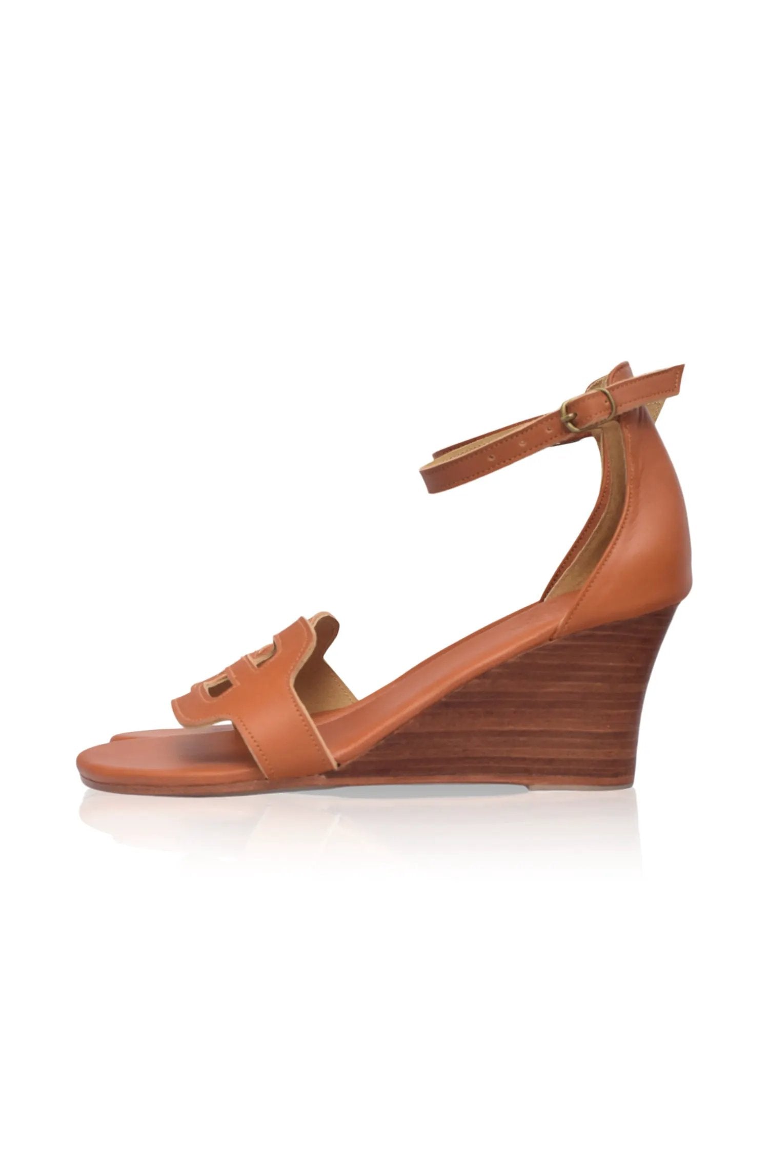 Como Leather Wedge Sandals (Sz. 5.5, 6.5, 8.5 & 9.5) by ELF