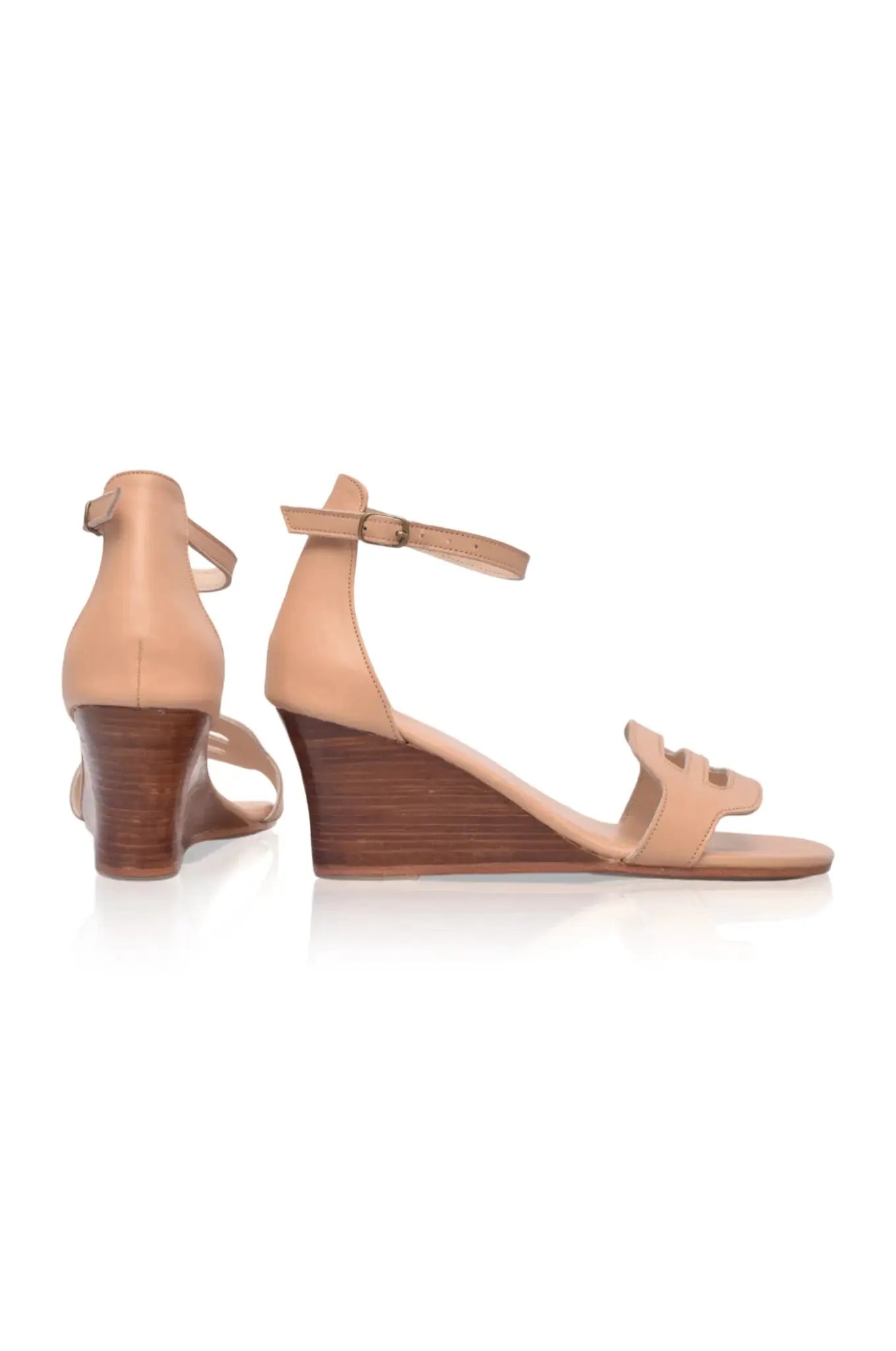 Como Wooden Wedge Sandals by ELF