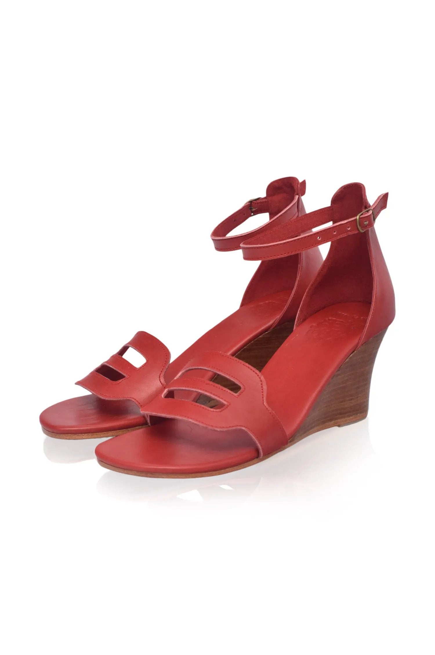 Como Wooden Wedge Sandals by ELF