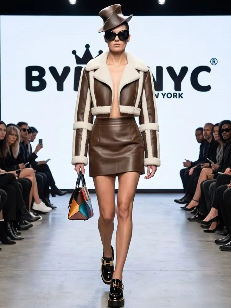 Contrast Shearling Aviator • ASPEN New Collection BYMANYC ® New York by BYMANYC ® New York