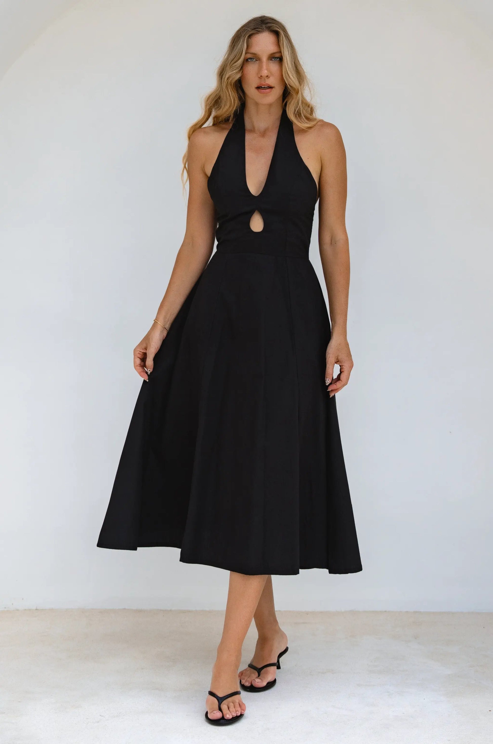 Costa Del Sol Halterneck Cotton Dress by ELF