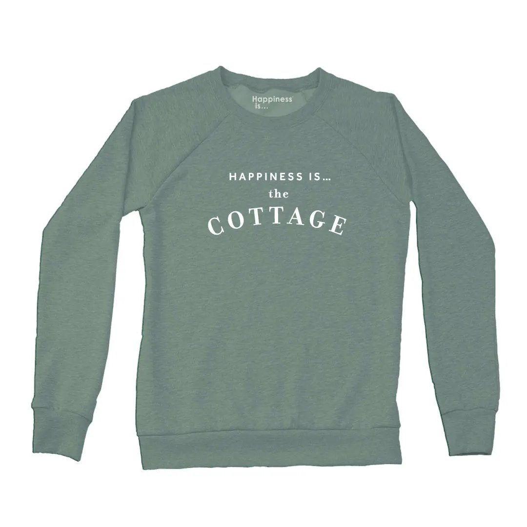 Women's Cottage Crew Sweatshirt, Sage by Cottage Collection