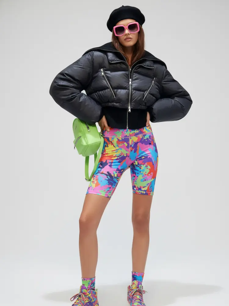 Cropped Biker Puffer Jacket LOWER EAST SIDE BYMANYC ® New York by BYMANYC ® New York