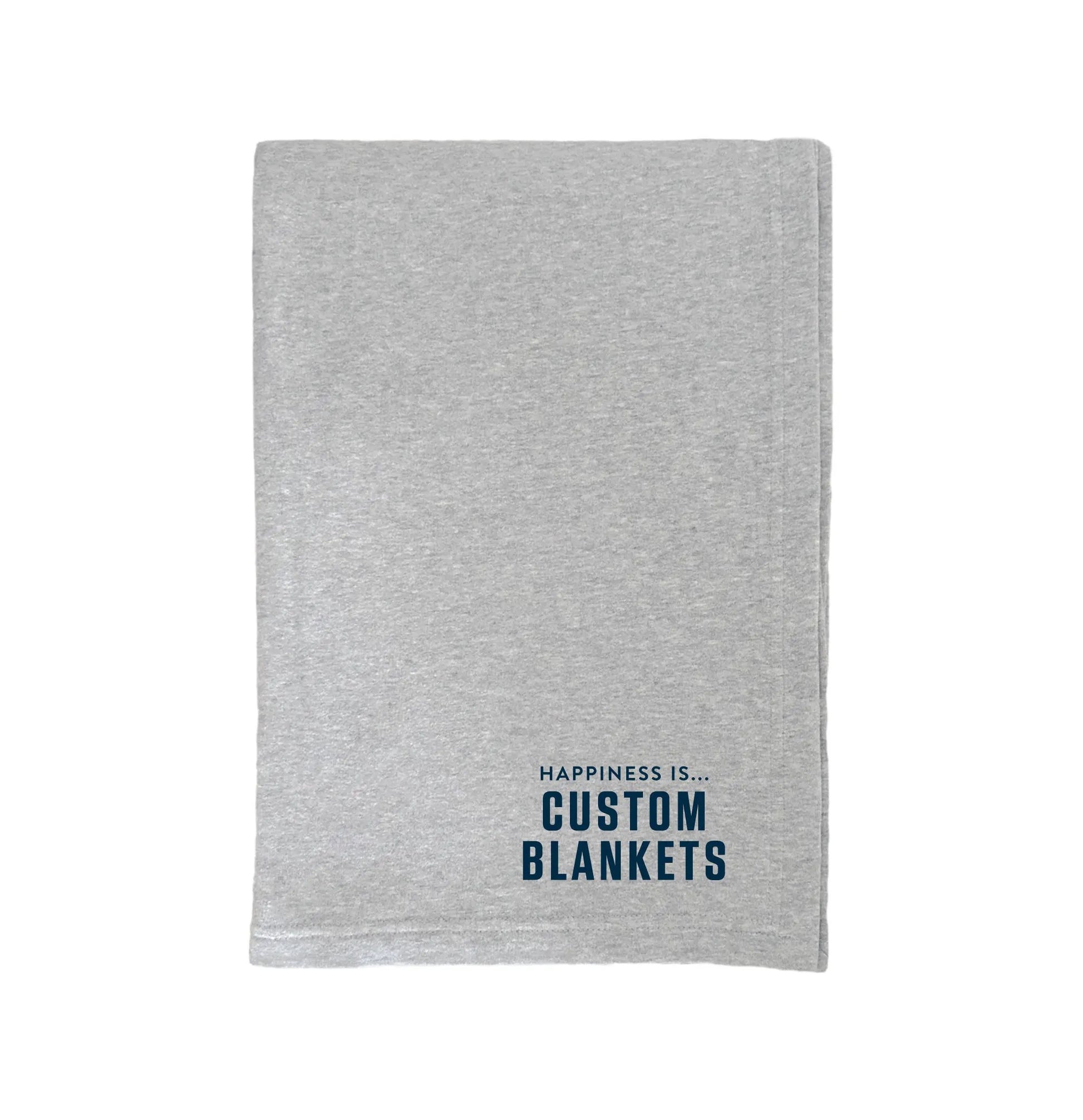 Custom Everywhere Throw Blanket, Heather Grey by Custom Collection