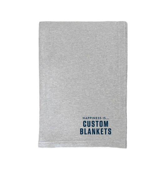 Custom Everywhere Throw Blanket, Heather Grey by Custom Collection