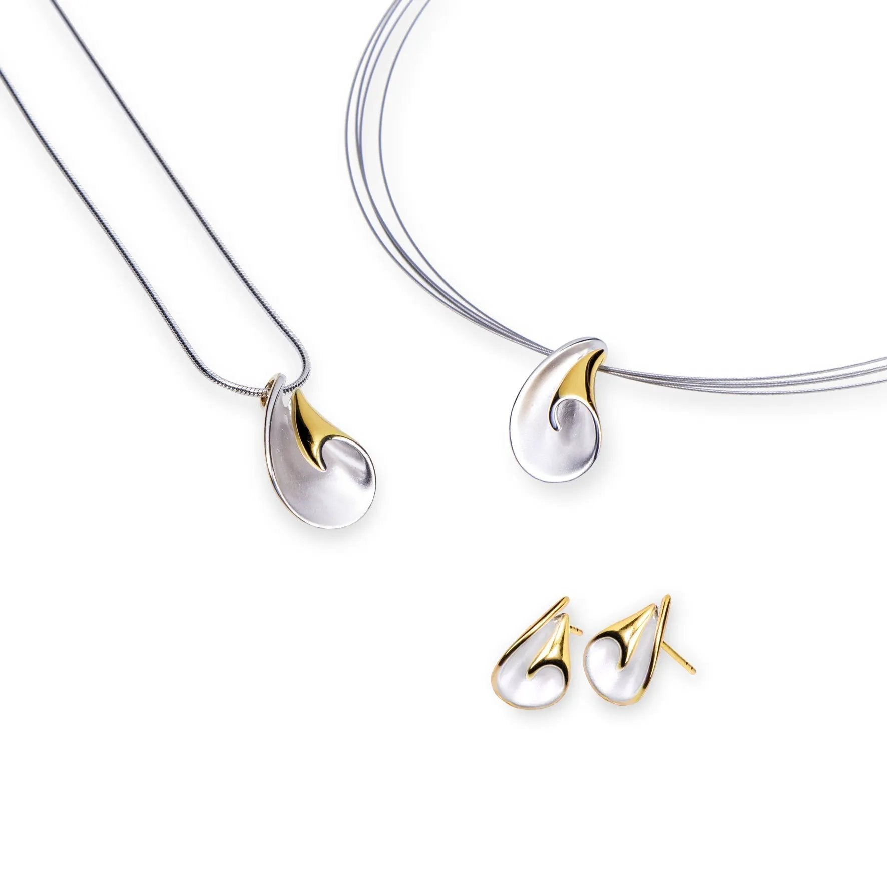 Gala Design Collier Cylinder Gold J0141 by Jwls4u