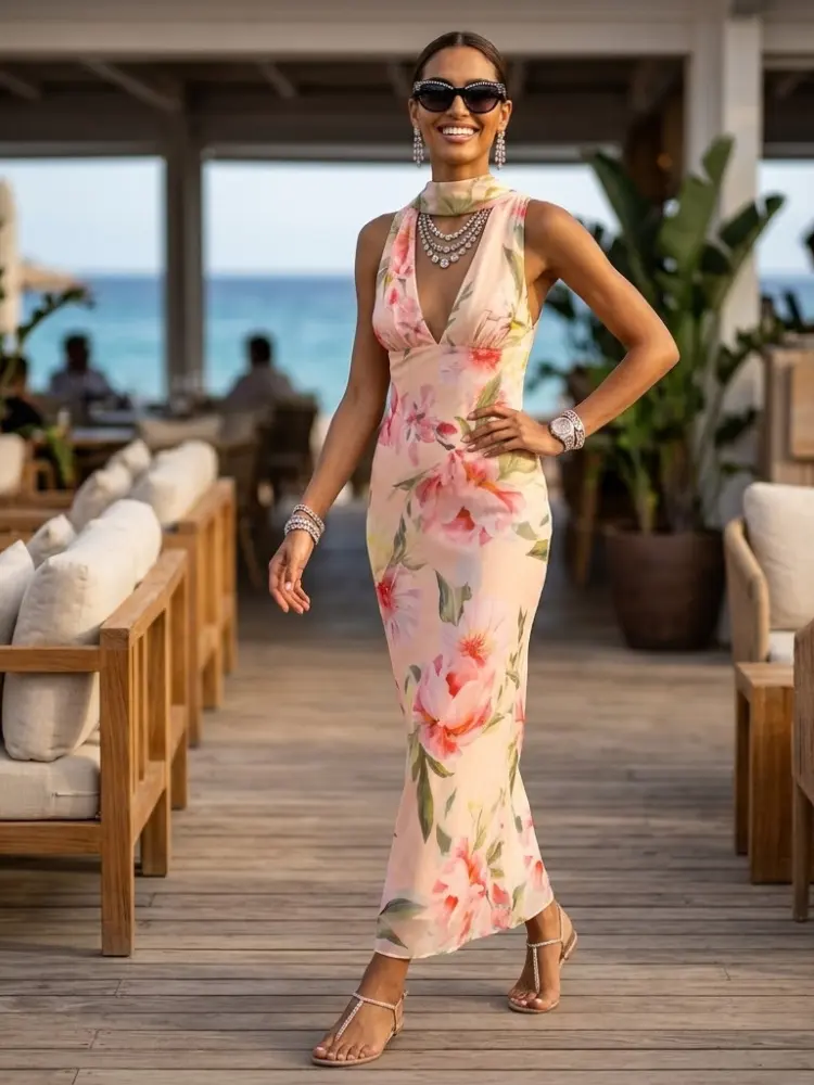 Dress for Women Summer AIX EN PROVENCE New Collection FRANCE BYMANYC ® New York by BYMANYC ® New York