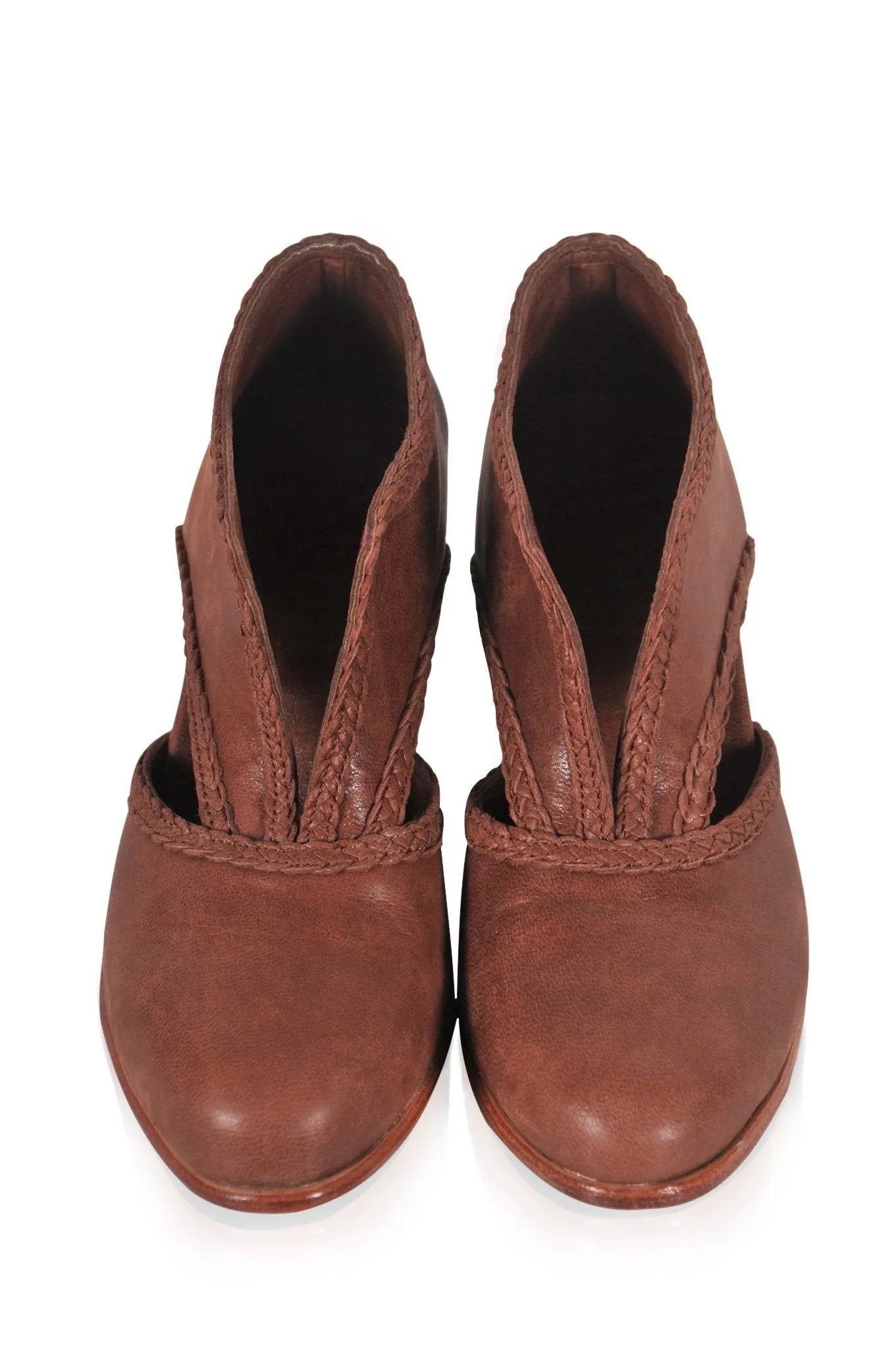 Spirit Walker Leather Heel Booties by Local