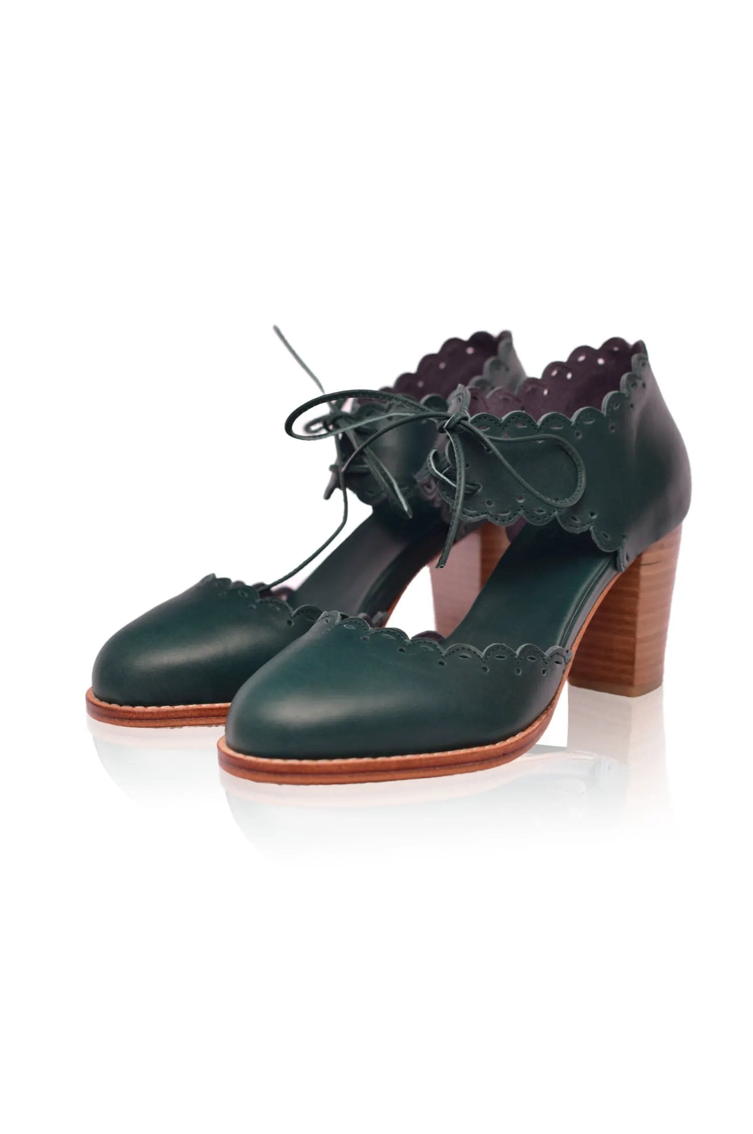 Dance Queen Leather Heels (Sz. 6 & 12) by ELF