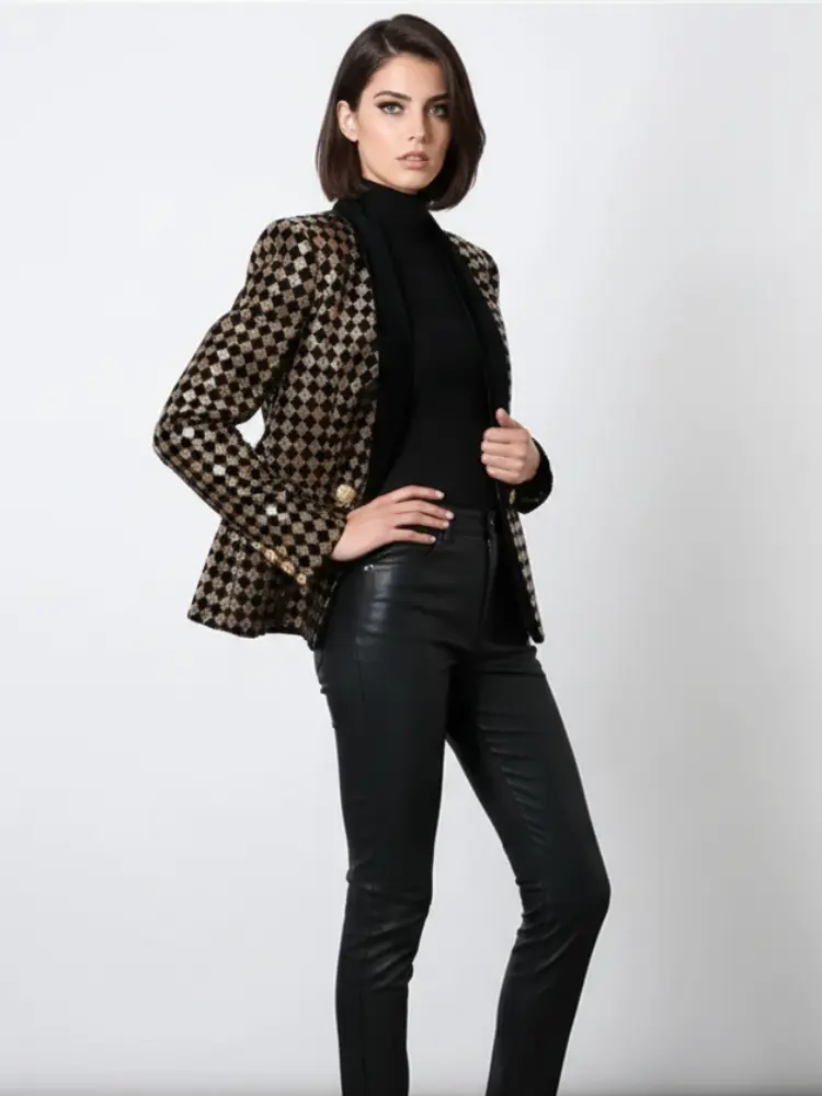 Diamond Inlay Blazer, Wall Street | Women - BYMANYC ® New York by BYMANYC ® New York