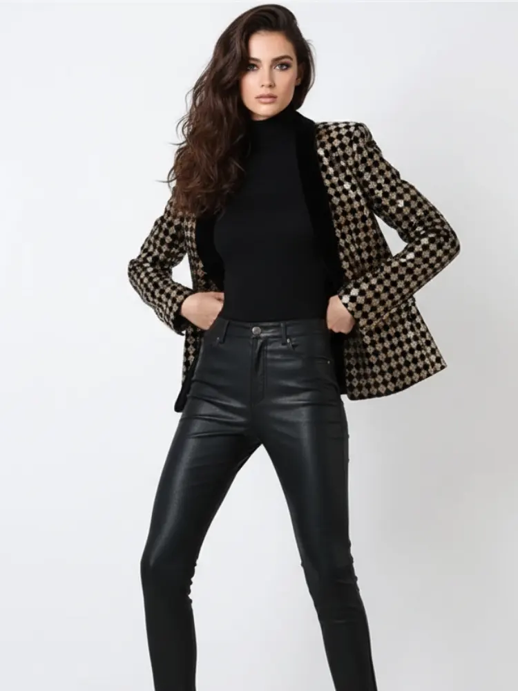 Diamond Inlay Blazer, Wall Street | Women - BYMANYC ® New York by BYMANYC ® New York