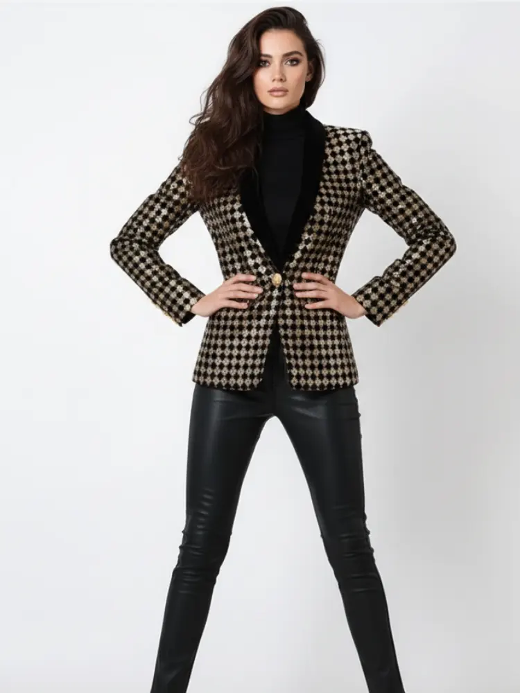 Diamond Inlay Blazer, Wall Street | Women - BYMANYC ® New York by BYMANYC ® New York
