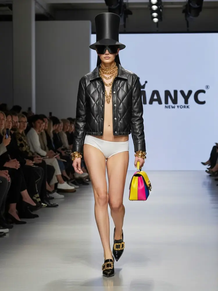 Diamond-Quilted Eco-Leather Jacket • DUMBO New Collection BYMANYC ® New York by BYMANYC ® New York