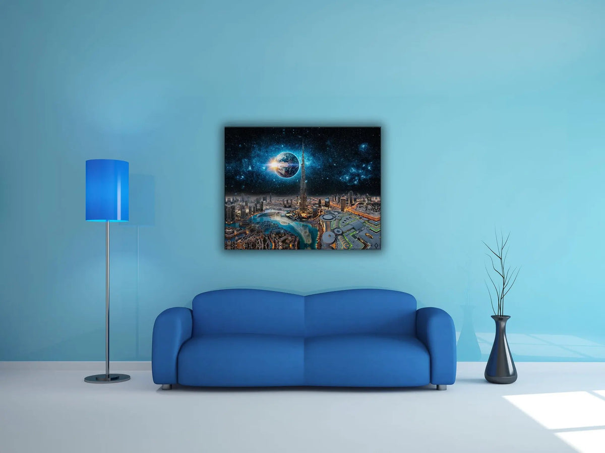 Wall Art-Dubai Concept-Canvas Print-Skyline by Gtaart.ca