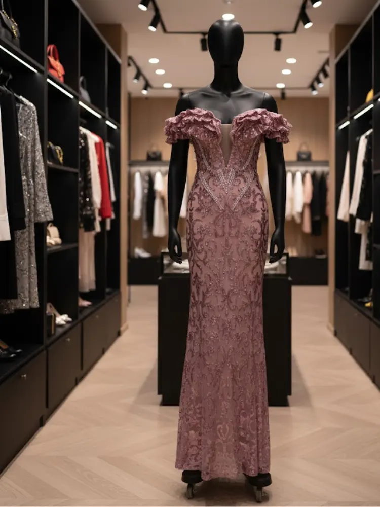 Dusty Rose Orchid Gown • FIFTH AVE New Collection BYMANYC ® New York by BYMANYC ® New York