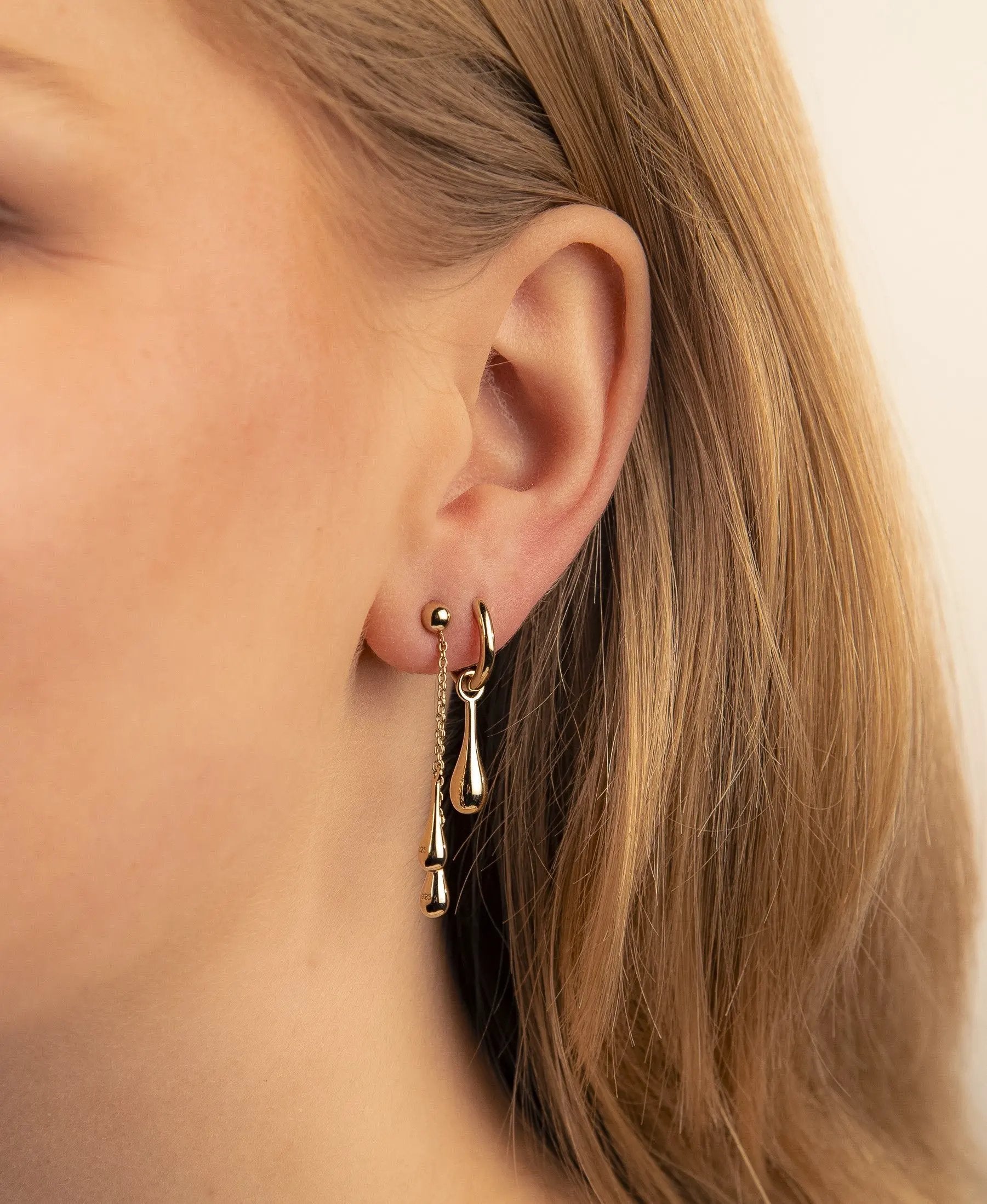 Earparty by Jwls4u Oorringen Druppel JE048G by Jwls4u